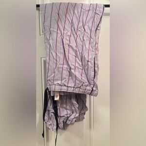Victoria’s Secret light purple striped pajama pants size large.
